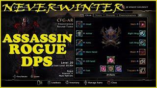 New Assassin Rogue DPS Single Target Build #neverwinter