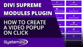 Divi Theme How To Create A Video Popup On Click 