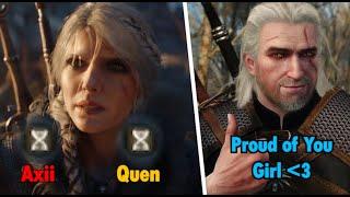 Ciri uses all SIGNS in Witcher 4 trailer (Quen, Axii,...)