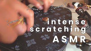 ASMR FAST SCRATCHING - faux leather bag for relaxing sleep, tingles, & background noise (No Talking)