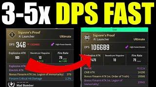 How to upgrade ultimate weapons in the first descendent | Best Mods & rolls (Double Your DPS)