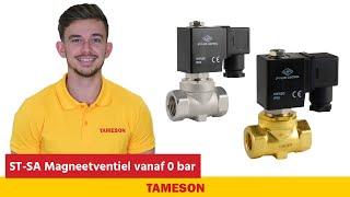 ST-SA magneetventiel vanaf 0 bar - Tameson