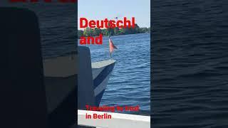 Deutschland.  Travelling by boat in Berlin