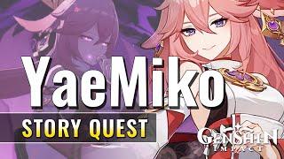 Yae Miko Story Quest (Full) | Divina Vulpes Chapter: Great Narukami Offering | Genshin Impact 2.5