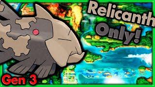 Can I Beat Pokemon Emerald with ONLY Relicanth?  Pokemon Challenges ► NO ITEMS IN BATTLE