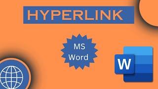 How to add Hyperlink in Microsoft word| hyperlinks in ms Word|How to create hyperlink in word