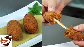 Supplì al telefono- Ricetta semplicissima . Una vera goduria per il palato - Arancini di riso romani