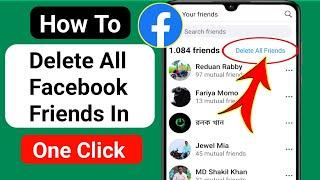 How To Delete All Facebook Friends In One Click (2024) | Delete All Facebook Friends