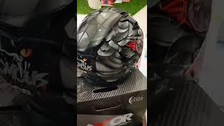 ● AXOR APEX VENOMOUS GLOSS BLACK GREY FULL FACE HELMET.. #trending #axor #helmet #venom2