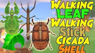 How to Catch the Walking Leaf, Walking Stick, & Cicada Shell in Animal Crossing New Horizons