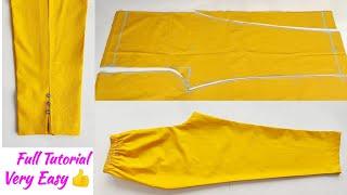 Very Easy Pant Trouser Cutting & Stitching  | Pant Cutting and stitching| pant cutting