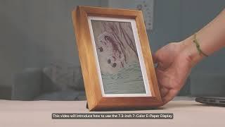 PhotoPainter Tutorial, 7-Color e-paper Display, photo frame, suitable for different content displays