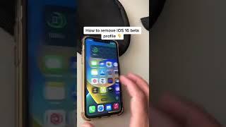 How To Remove iOS 16 Beta Profile #shorts