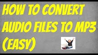 how to convert audio files easily ONLINE