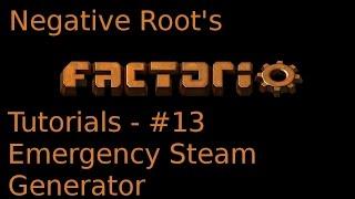 Factorio Tutorial 13 - Emergency Steam Generator