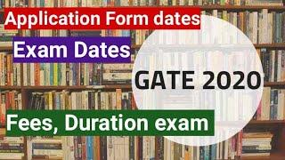 All About Gate 2020 When Application form will open,Exam Dates,Fees