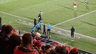 Not car related but Injured ref Crewe VS Notts County