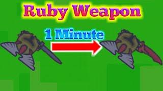 FASTEST WAY TO GET RUBY WEAPON IN MOOMOO.IO // BEST WAY TO GET RUBY WEAPONS