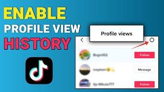 How to Enable/Turn On Profile Views History on TikTok!!