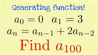 Generating function part 2 || recursive formula