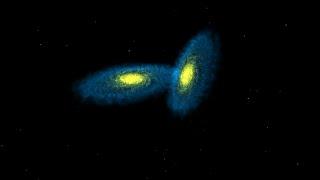 A Galactic Smash Hit: Galaxy Collision Simulation