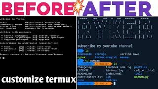 How to  customize termux shell | How to add theme and name in termux| Make termux  looking beautiful