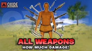 Oxide Survival Island - Oxide All Weapons Damage Explained
