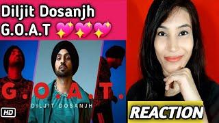 G.O.A.T. Diljit Dosanjh ( Official Music Video) Reaction // Roohdreamz Reactions