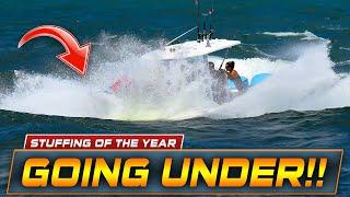 Boat Nearly CAPSIZED after a HUGE STUFFING at Haulover Inlet !!  | WAVY BOATS