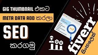 how to add metadata to your gig image | how to SEO your gig image using metadata in Sinhala |