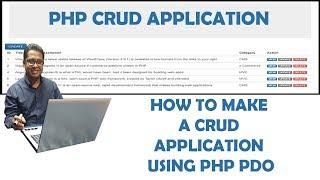 How to make a CRUD application using PHP PDO