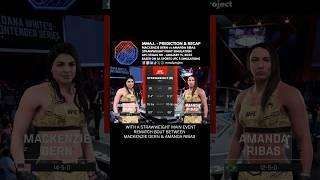 UFC Vegas 101 Mackenzie Dern vs Amanda Ribas SW Fight Prediction & Simulation Recap  #shorts