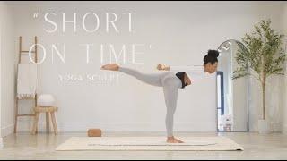 ⏰"Short on Time" YOGA SCULPT | 15 Min Yoga with Light Weights