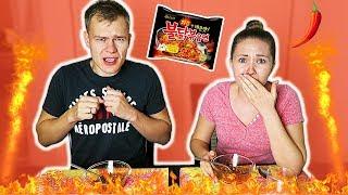 ДО СЛЁЗ! САМАЯ ОСТРАЯ ЛАПША В МИРЕ! / SPICY NOODLE CHALLENGE