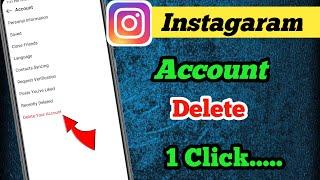 instagram Account Delete option not showing || How to Delete instagram Account Permanently