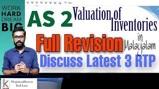 AS 2 In Malayalam | CA CMA intermediate | Accounts Revision | Valuation of inventories