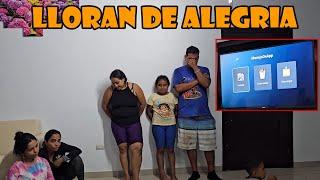 Así reacciono el chino por la tv que Elmer les regalo"Gracias por apoyarme en todo jefe"