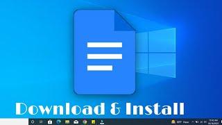 How To Install Google Docs In Windows 10
