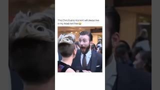 Chris Evans discovers Scarlett Johansson's shaved head #shorts #celebrity #funny #fyp #viral