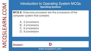 Introduction to Operating System MCQ Questions Answers PDF | Operating System Class 9-12 MCQs Ch 4