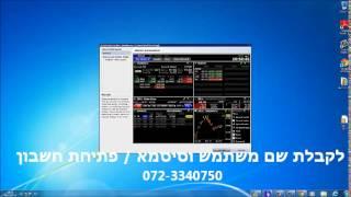 Best Trader - מסחר בוול סטריט - הדרכה ראשונית אחרי התקנה של מערכת TWS