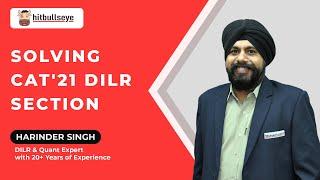 Actual CAT 2021 DILR Section  | CAT 2021 DILR Solutions with Harinder Singh |