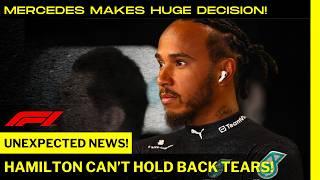 ️ BREAKING: BIG DECISION FROM MERCEDES! HAMILTON EMOTIONAL AT ITALIAN GP! FORMULA 1 NEWS TODAY