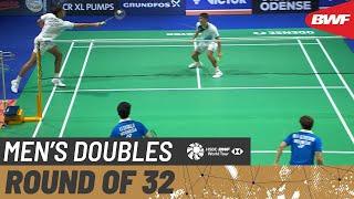 VICTOR Denmark Open 2021 | Gideon/Sukamuljo (INA) [1] vs Popov/Popov (FRA) | Round of 32