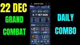 Grand Combat Daily Combo 22 December | Grand Kombat Combo | Grand Combat Combo Today #grandcombat