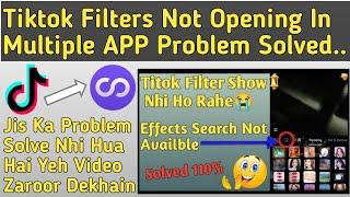 Tiktok Not Opening In Multiple Account Problem Solved | Tiktok Filters Problem