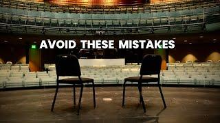 Filming a Live Event - 5 mistakes to avoid