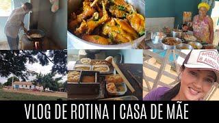 VLOG | FIZ FAXINA PRA MINHA MÃE | ELA FEZ UM ALMOÇO DELICIOSO COM FRANGO CAIPIRA+ REQUEIJÃO