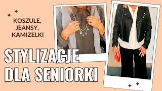 Modne stylizacje dla seniorki – jeansy, koszule i moja ulubiona kurtka 