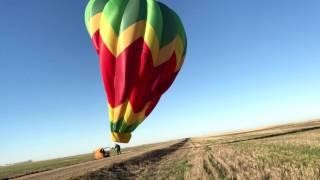 hot air balloon lands 2